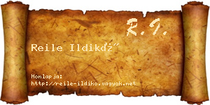 Reile Ildikó névjegykártya